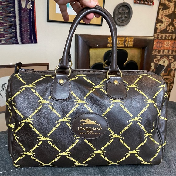 Rare 70’s vintage Longchamp LM Boston bag - Picture 13 of 16